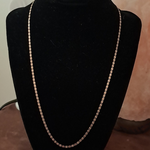 Italian 14kt Rose Gold Over 925 Sterling Silver Chain Necklace. - Picture 2 of 5